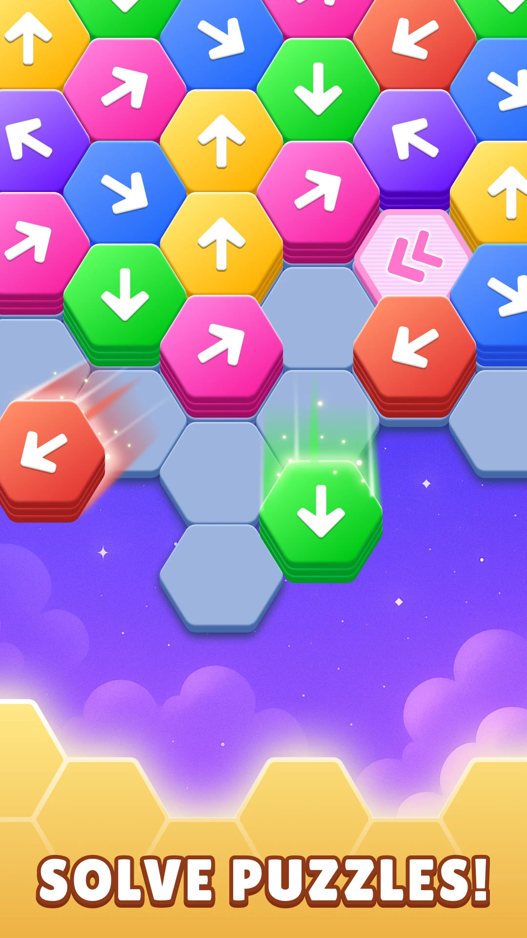 Hexa Tap Away Puzzle screenshot