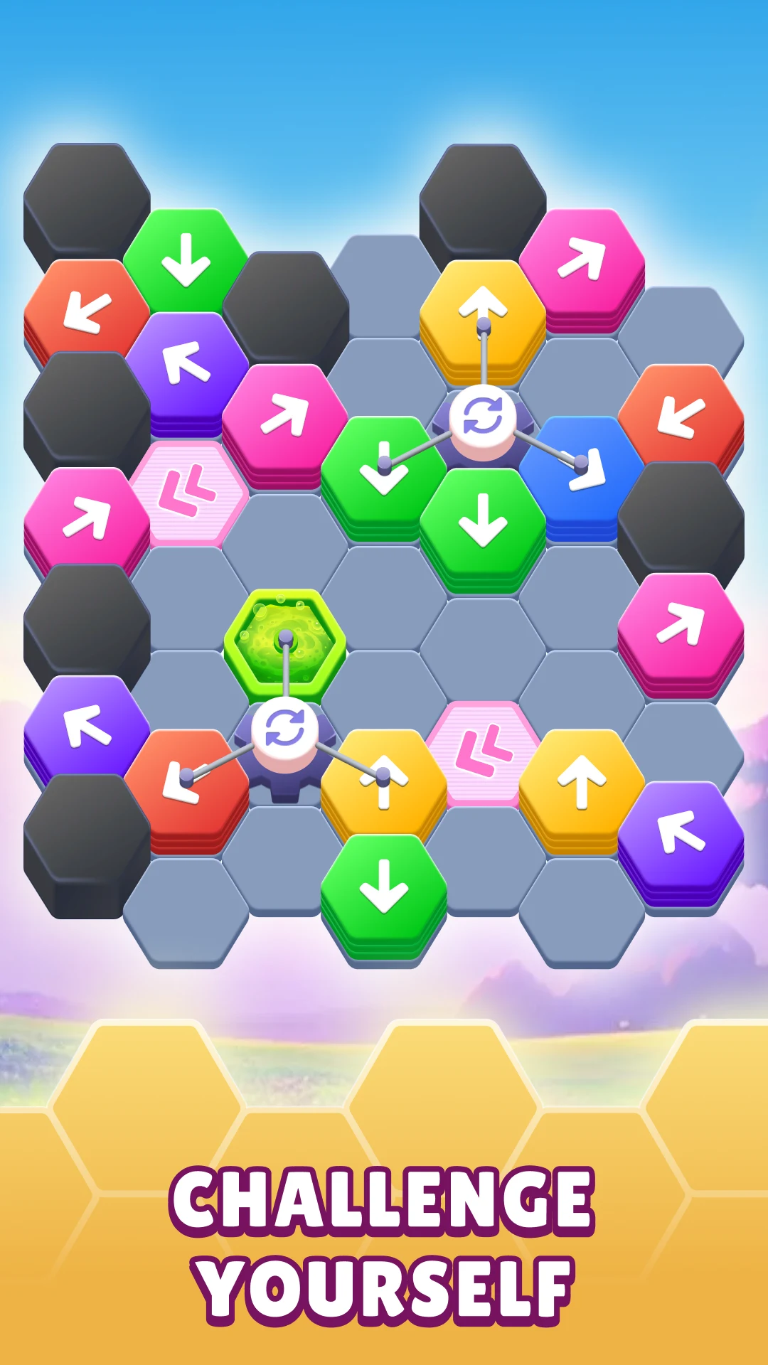Hexa Tap Away Puzzle screenshot