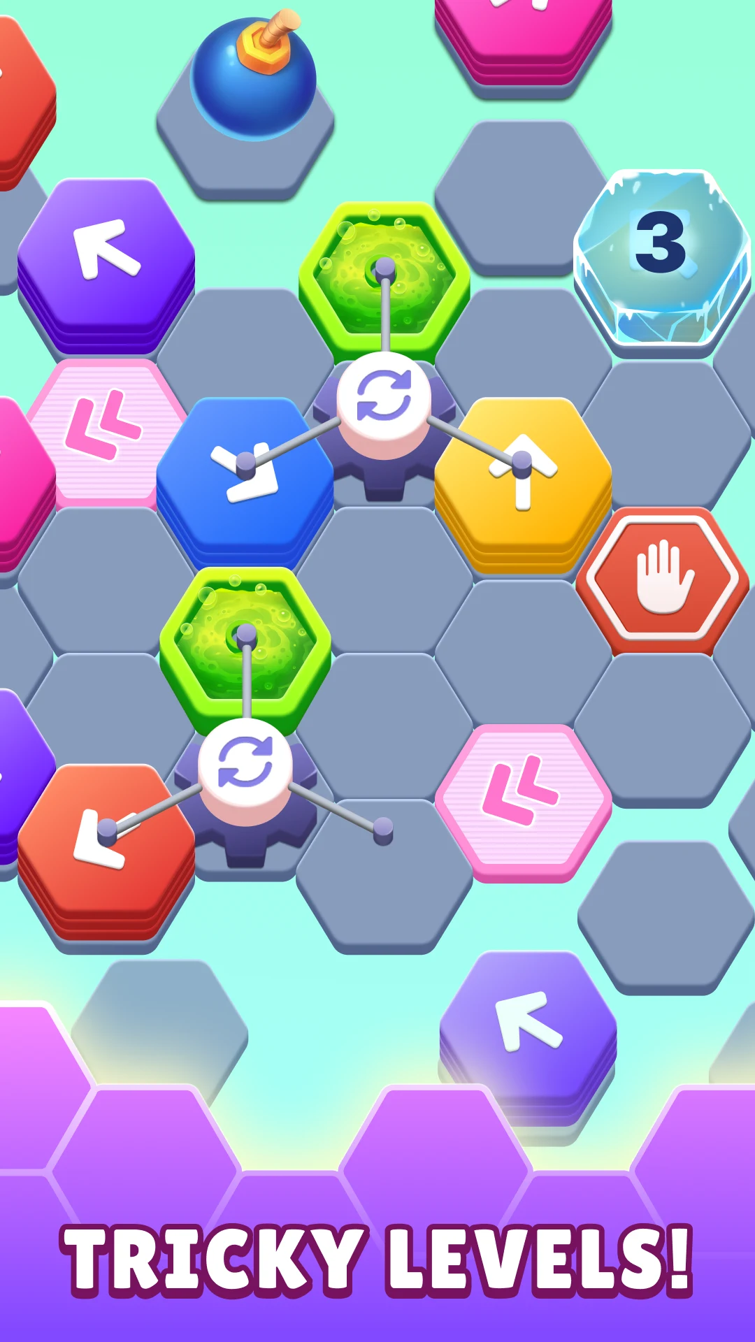 Hexa Tap Away Puzzle screenshot
