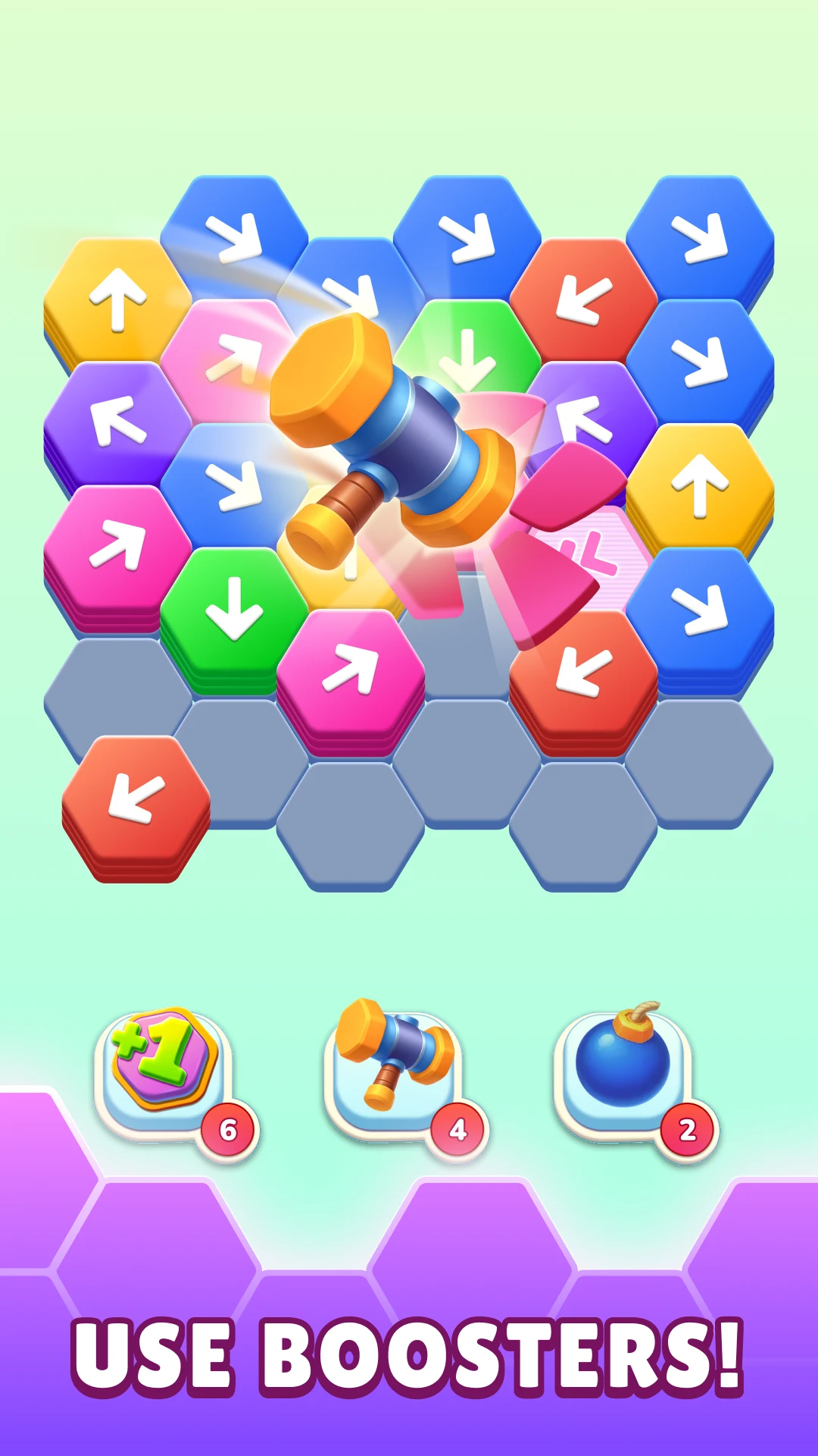Hexa Tap Away Puzzle screenshot