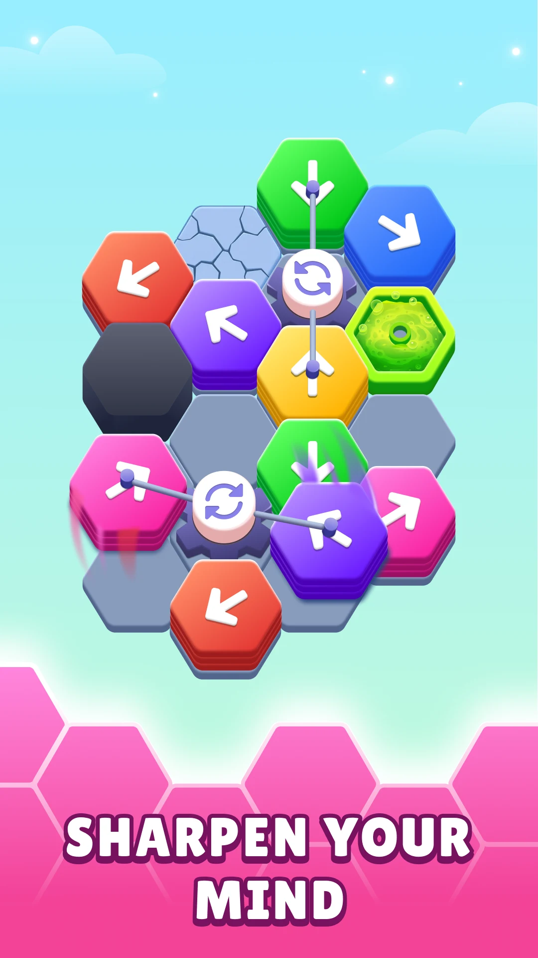 Hexa Tap Away Puzzle screenshot